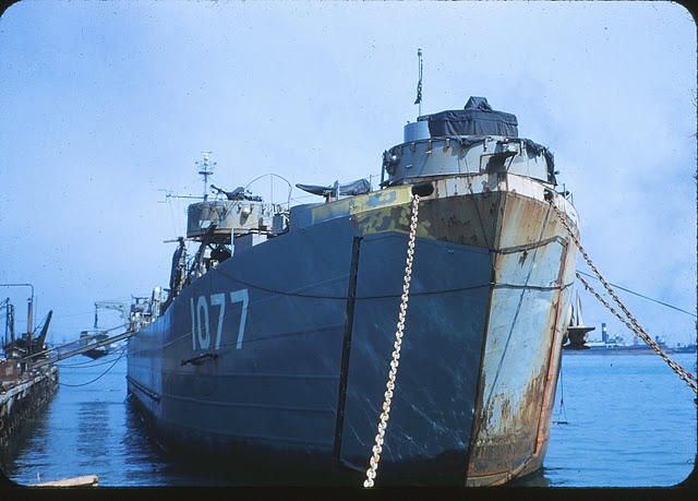 Some paint on the LST
              1077